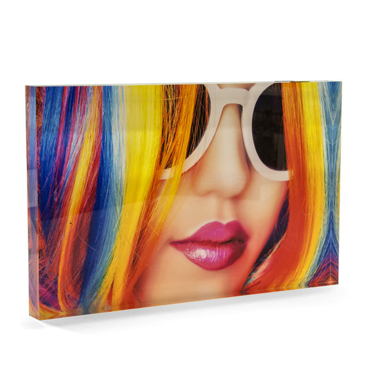 Acrylic block, acrylic photo block, clear photo block