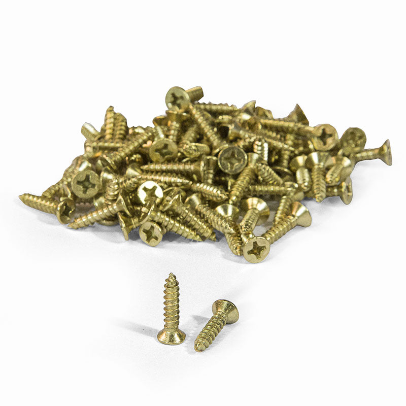 brass screws, wood screws