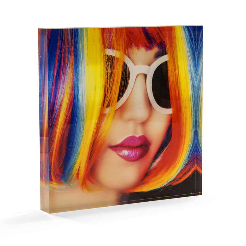 Acrylic block, acrylic photo block, clear photo block