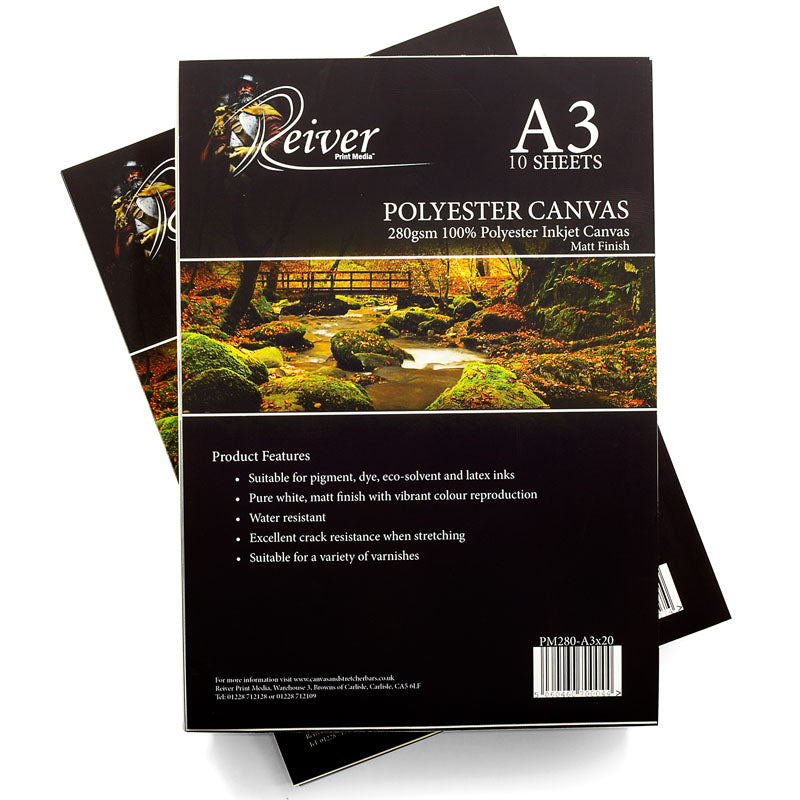 polyester canvas sheets, A3 inkjet canvas sheets, desktop printer canvas sheets