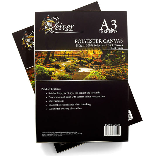 polyester canvas sheets, A3 inkjet canvas sheets, desktop printer canvas sheets