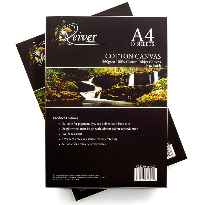 Cotton Inkjet Canvas Sheets